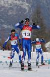 图文-越野滑雪男子30公里追逐赛30公里只差毫厘