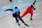 图文-速度滑冰男子500米决赛李雨发挥不是很好
