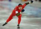 图文-速度滑冰男子500米决赛李雨拼尽全力