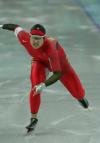 图文-女子速度滑冰500米决赛中国小将冲向奖牌