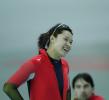 图文-女子速度滑冰500米决赛任慧难掩心中喜悦