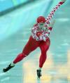 图文-女子速度滑冰500米决赛冠军大步流星