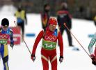 图文-越野滑雪女子4×5公里接力李宏雪紧追对手