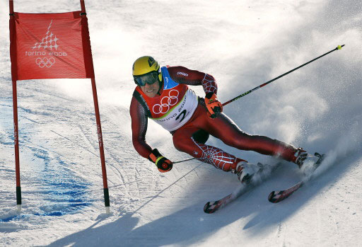 图文-高山滑雪男子大回转赛奥地利民族英雄迈耶