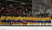 图文-都灵冬奥女子冰球决赛齐整的瑞典阵容