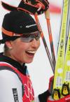 图文-越野滑雪女子竞速赛克劳福德笑容灿烂
