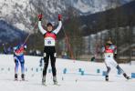 图文-越野滑雪女子竞速赛克劳福德喜迎胜利