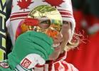 图文-越野滑雪女子竞速赛品尝金牌的滋味