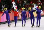 图文-短道速滑女子3000米接力韩国队获得冠军