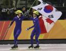 图文-短道速滑女子3000米接力韩国实力高出一筹