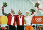 图文-冬奥颁奖图大全速度滑冰女子1500米克拉森夺冠