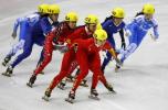 图文-短道速滑接力中国队成绩取消程晓蕾与杨扬