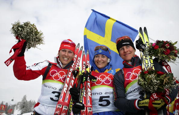 图文-冬奥颁奖图大全女子12.5KM集体出发赛瑞典夺冠