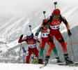 图文-中国女队获得冬季两项最好成绩选手不惧艰难