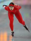 图文-速度滑冰女子5000米王霏仍需努力