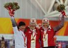 图文-冬奥颁奖图大全速度滑冰女子5000米休斯夺冠