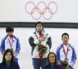 图文-短道速滑女子1000米决赛升国旗奏国歌
