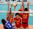 图文-女排世锦赛中国3-1古巴卡尔德隆以一敌四？
