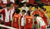 图文-女排世锦赛中国3-1古巴团结的中国女排