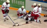 图文-[亚冬会]男子冰球比赛举行队友关切队友