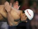 图文-世锦赛27日男子游泳预赛菲尔普斯摩拳擦掌