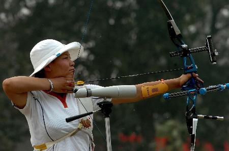 图文-全国射箭奥林匹克赛 江苏黄焱焱女子个人夺冠