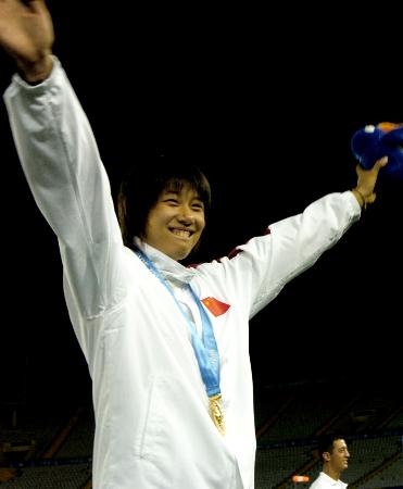 图文-世界大运会中国王颖勇夺女子三级跳远冠军