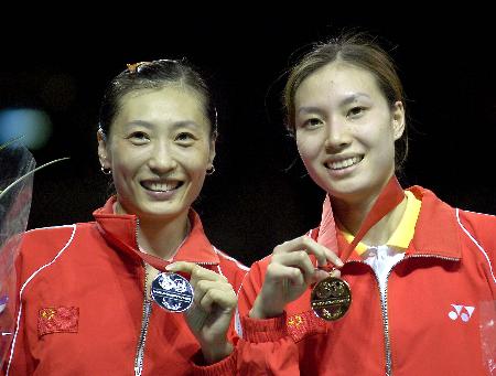 图文-羽毛球――中国选手包揽世锦赛女单冠亚军(3)
