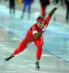 图文-任慧女子速滑500米夺得铜牌小将在比赛中冲刺