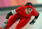 图文-女子速度滑冰500米决赛王北星面露难色
