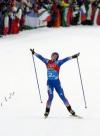 图文-越野滑雪女子4×5公里接力俄罗斯队夺冠狂喜