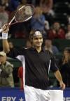 图文-[ATP]休斯敦大师杯决赛费德勒微笑为胜利