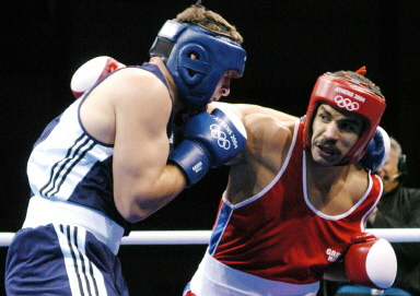 图文奥运会拳击91公斤级埃及狂人一拳击倒对手