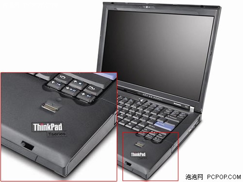 新款聯想thinkpad t61 筆記本電腦的腕託上已經沒有了ibm