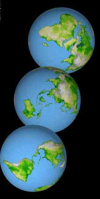 图文美国宇航局绘制出三维世界地图