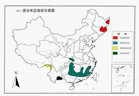 华南虎分布地区图片