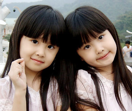 组图台湾双胞胎小美女2