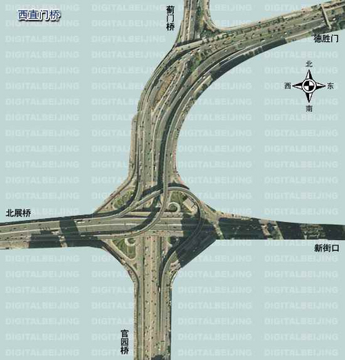 北京西直门北立交桥改造工程将于8月动工