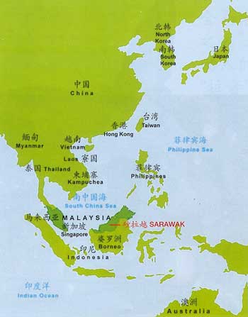 马来西亚古晋地图图片