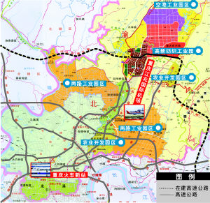 重庆北部新区地图板块图片