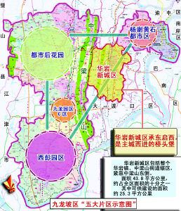 华岩新城规划图图片