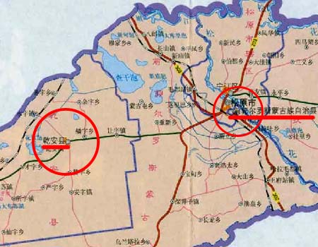 吉林省乾安县及前郭尔罗斯蒙古族自治县地图点击此处查看全部新闻图片