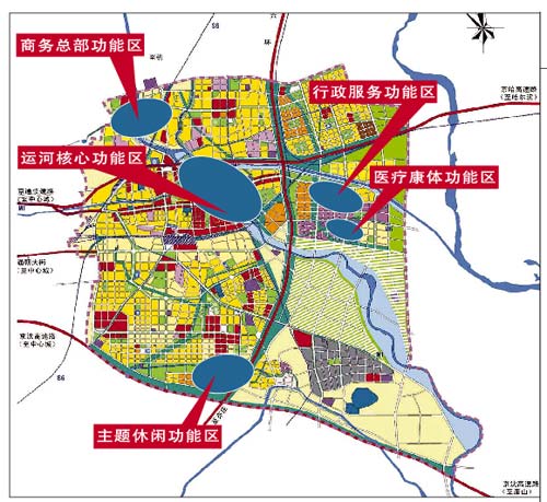 通州运河商务区规划图图片