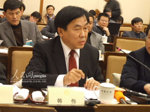政协委员韩伟第十次提交关于食品安全提案