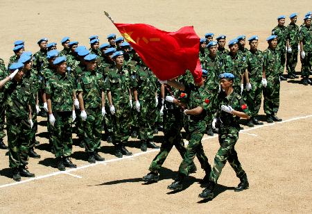 图文:〔军事天地〕(3)中国第三批赴利比里亚维和部队整装待发