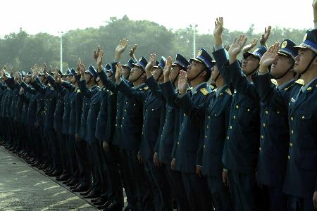 圖文6中國人民解放軍駐港部隊完成第8次正常輪換