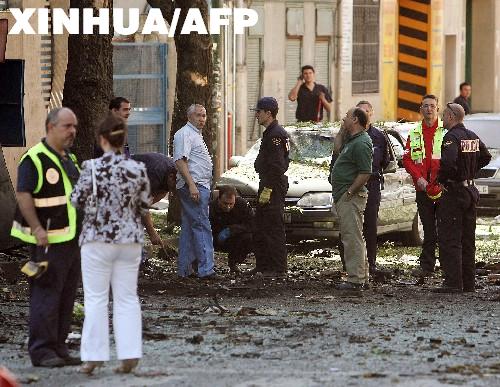 马德里发生汽车炸弹爆炸事件 34人轻伤(图)