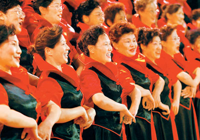 西安老年合唱团图片