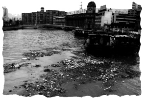 上海苏州河污染图片