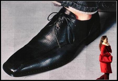 80年代男士高跟皮鞋图片